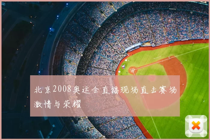 北京2008奥运会直播现场直击赛场激情与荣耀